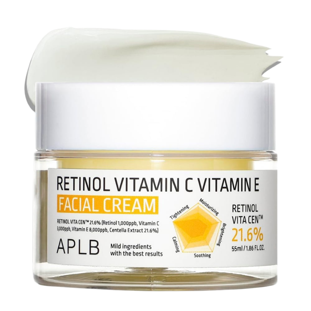 APLB Retinol Vitamin C Vitamin E Facial Cream - 55ml | اي بي ال بي كريم للوجه بالريتينول والفيتامين سي - 55 مل