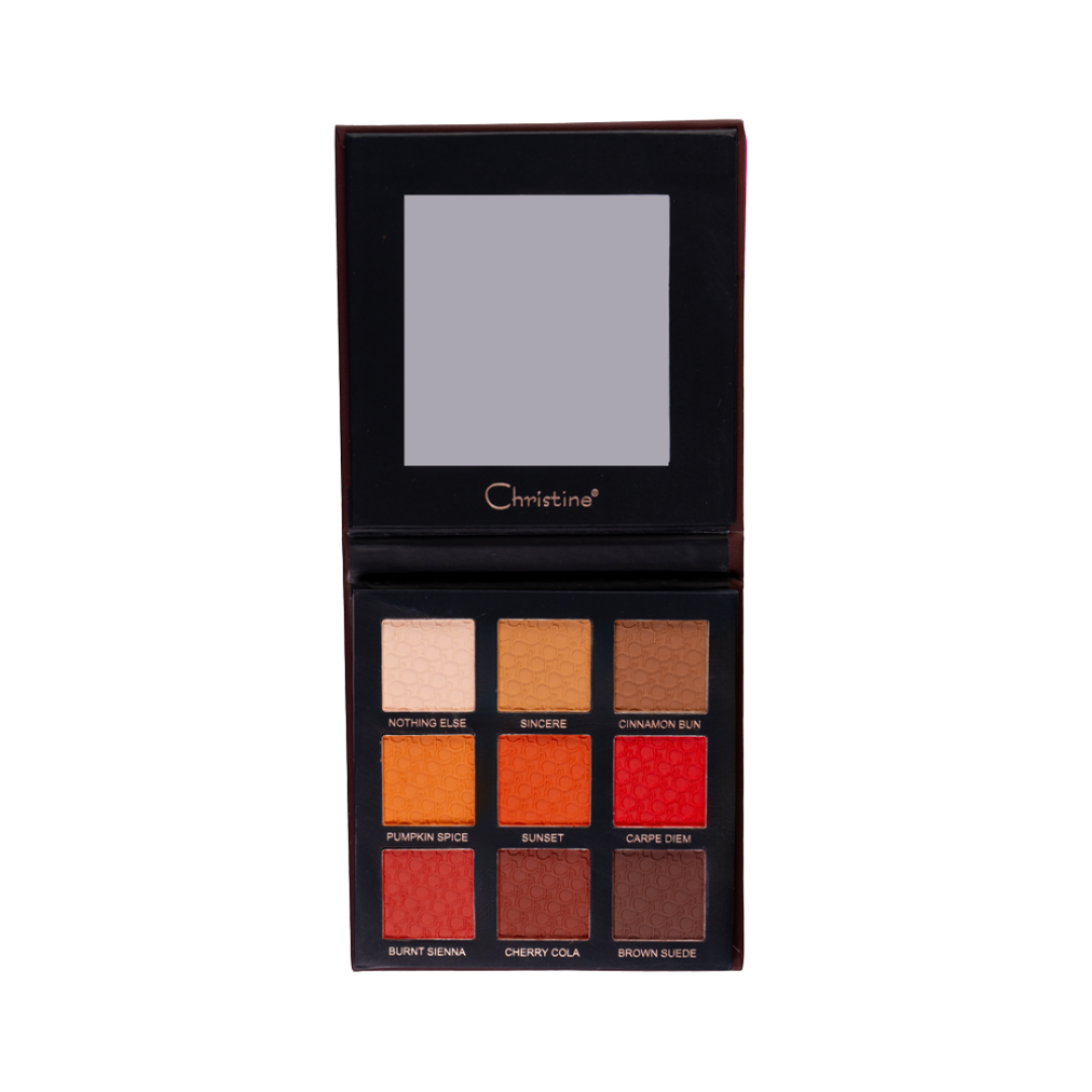 Christine 9 Colors Eye Shadow Palette - 9x1.4g | كريستين باليت اي شادو ب 9 ألوان مختلفة - 9x1.4 غرام