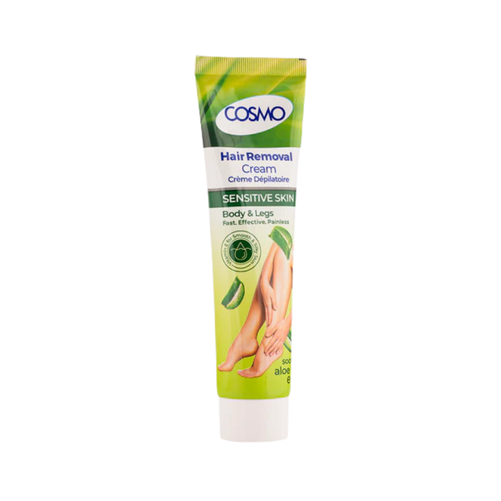 COSMO Hair Removal Sensitive Skin - Aloe Vera - 100g | كوزمو كريم ازالة الشعر بالالوفيرا - 100 غرام