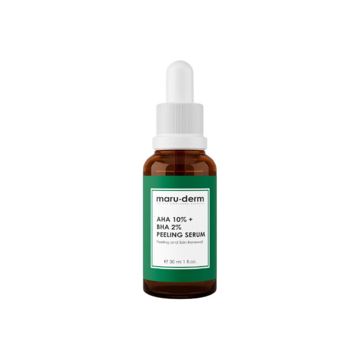 maru.derm AHA 10% + BHA 2% Peeling serum - 30ml | مارو.ديرم سيروم ال aha 10% و bha 2% للتقشير - 30 مل