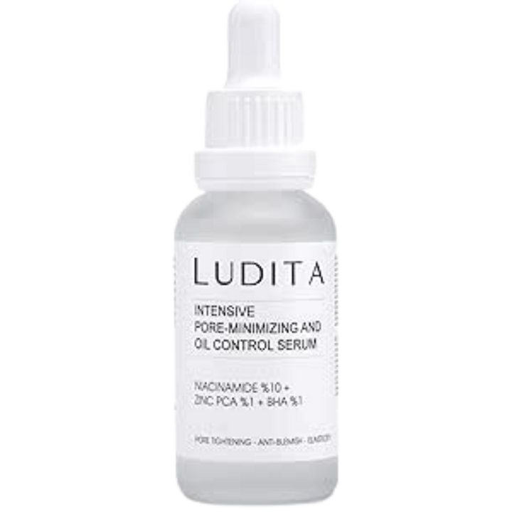 LUDITA Intensive Pore-Minizinig And Oil Control Serum - 30ml | لوديتا سيروم لتصغير المسام والتحكم بالإفرازات الدهنية - 30 مل
