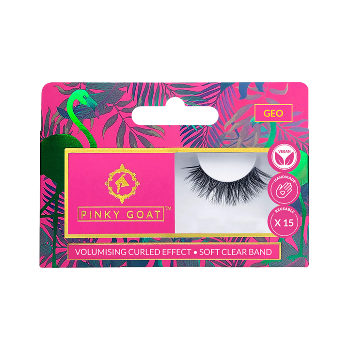 Pinky Goat x Superdrug Vegan Faux Mink Lash GEO| رموش بينكي جوت × سوبر دراج - رموش اصطناعية نباتية منفرو المنك( جيو)