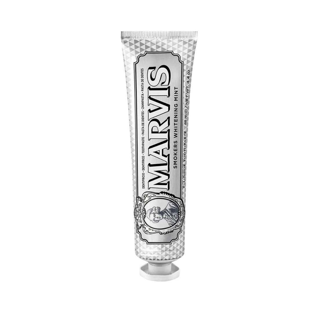 MARVIS Toothpaste Smokers Whitening Mint - 85ml | معجون أسنان مارفيس لتبييض الأسنان للمدخنين بنكهة النعناع – 85 مل