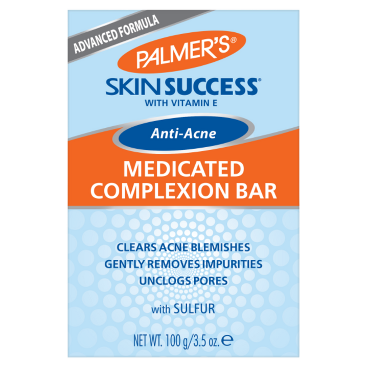 PALMER'S Medicated Complexion Bar With Vitamin E Anti-Acne - 100g | بالميرز صابونة لعلاج حب الشباب - 100 غرام