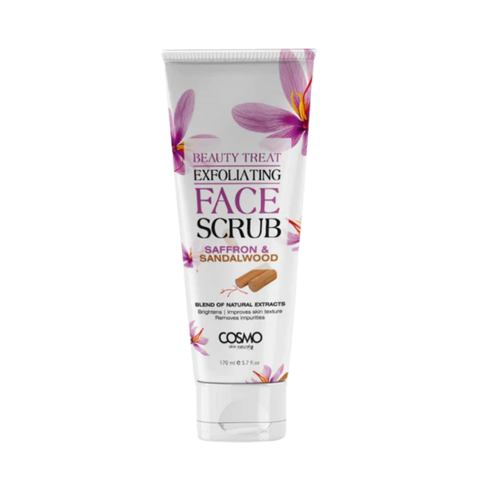 COSMO Face Scrub Saffron & Sandalwood - 170ml | كوزمو مقشر للوجه بالزعفران و خشب الصندل - 170 مل