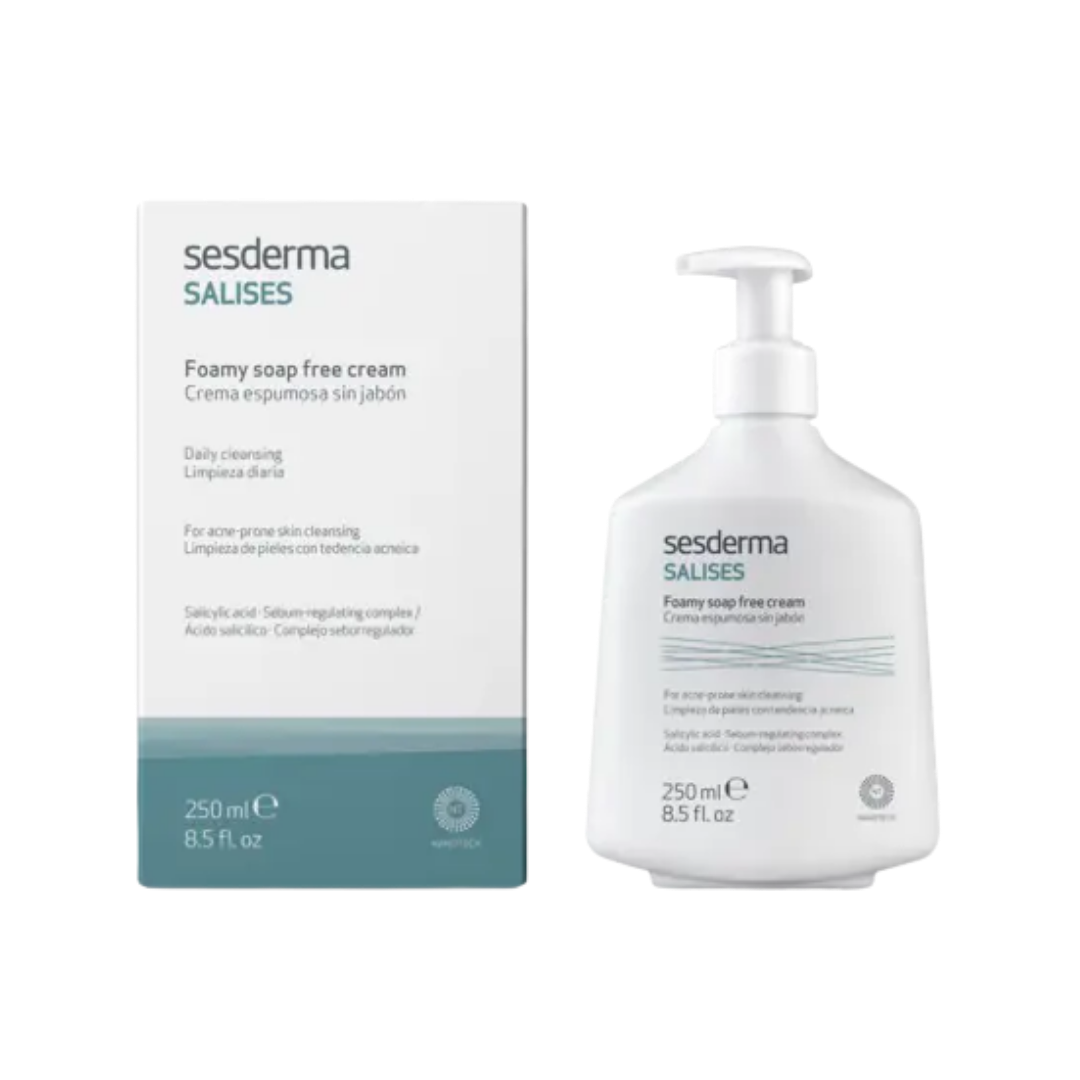 Sesderma Salises Foaming Cream Without Soap - 250ml | سيسديرما غسول كريمي رغوي للبشرة المعرضة لحب الشباب - 250 مل