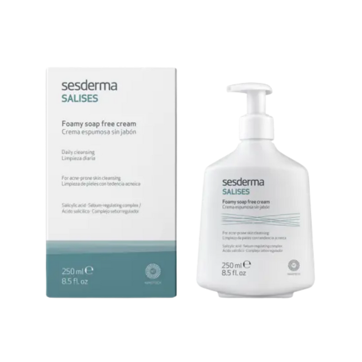 Sesderma Salises Foaming Cream Without Soap - 250ml | سيسديرما غسول كريمي رغوي للبشرة المعرضة لحب الشباب - 250 مل