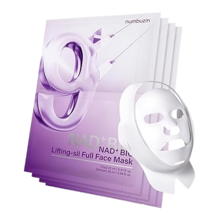 Numbuzin NAD Bio Lifting Full Cover Facial Mask - 4 sheets | نمبوزين ماسك ورقي للوجه - 4 قطع