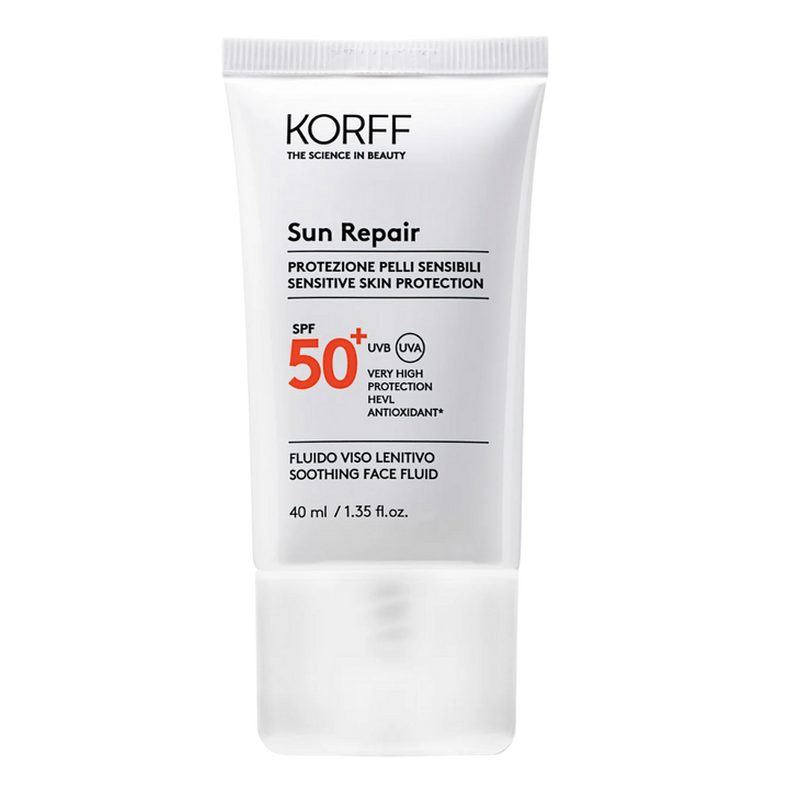 KORFF SUN REPAIR SOOTHING FACE FLUID SPF 50+ 40ML | كورف واقي شمسي +50 - 40 مل