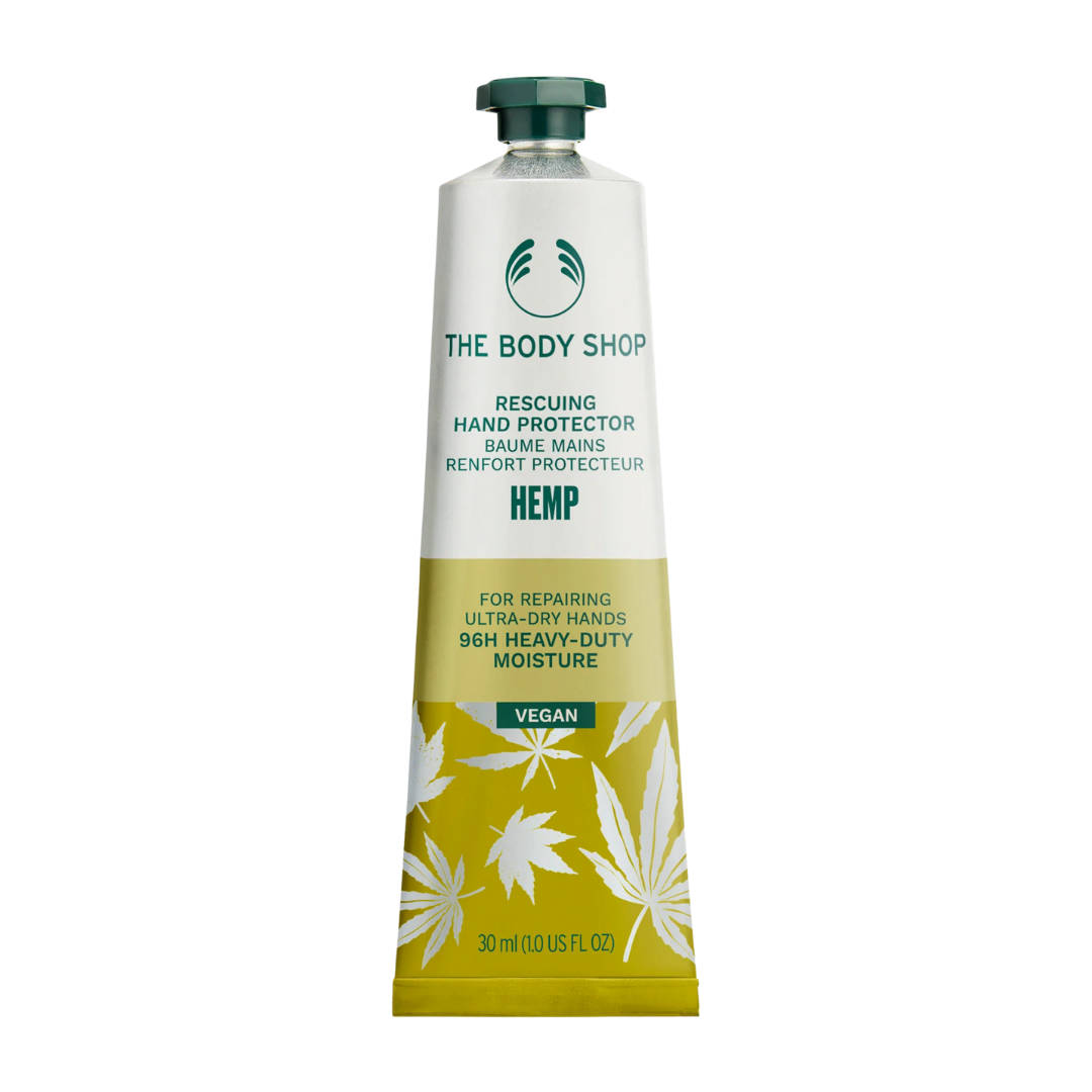 The Body Shop Rescuing Hand Protector Hemp - 30 ml | ذا بودي شوب كريم مرطب لليدين ببذزر القنب - 30 مل
