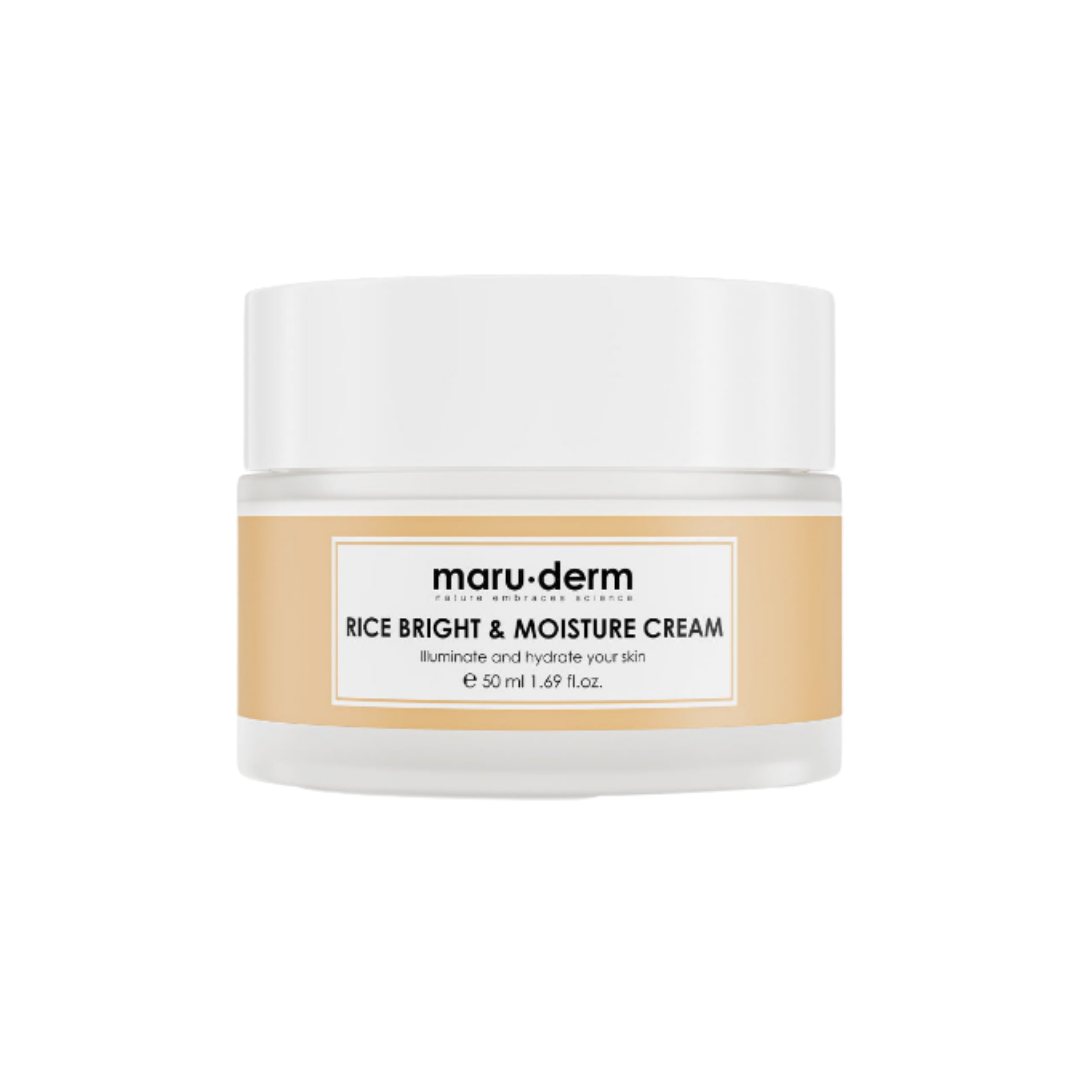 maru.derm Rice Bright & Moisture Cream - 50ml | مارو.ديرم كريم مرطب للوجه بالارز - 50 مل