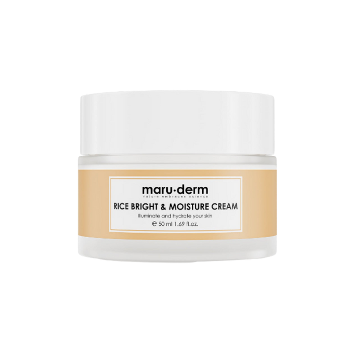 maru.derm Rice Bright & Moisture Cream - 50ml | مارو.ديرم كريم مرطب للوجه بالارز - 50 مل