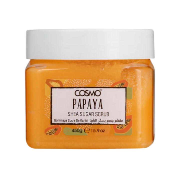 COSMO Papaya Shea Sugar Scrub - 450g | كوزمو مقشر الجسم بالسكر و زبدة الشيا و البابايا - 450 غرام