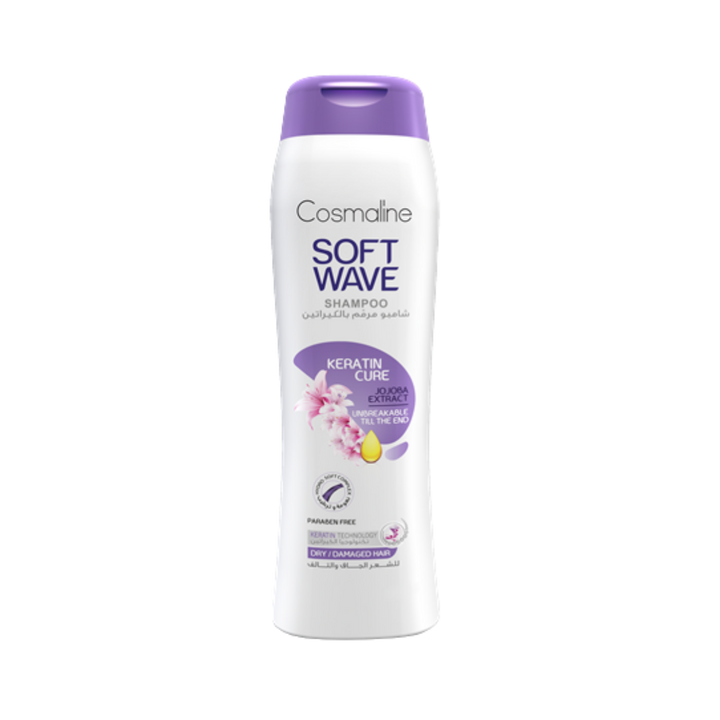 Cosmaline Soft Wave Keratin Cure Dry & Damaged Hair Shampoo - 400ml |