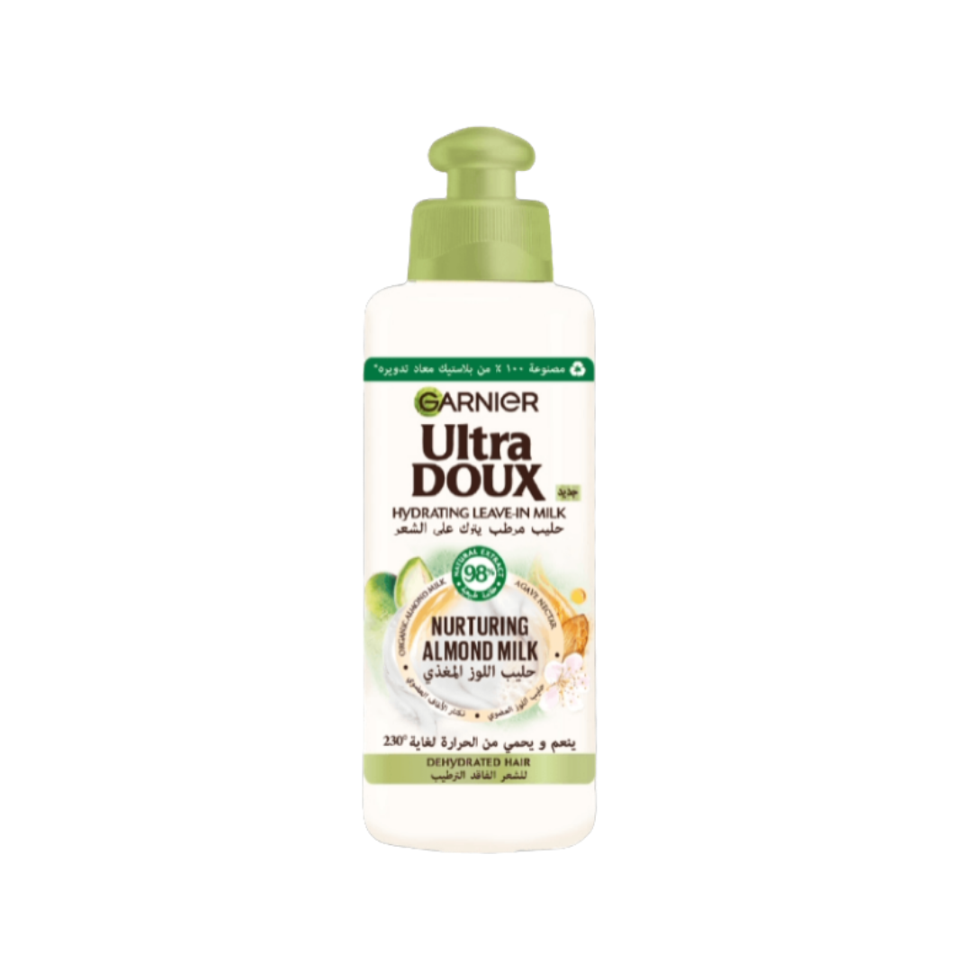 Garnier Ultra Doux Leave-In Cream With Almond Milk  - 200ml | غارنييه الترا دو ليف ان بحليب اللوز - 200 مل