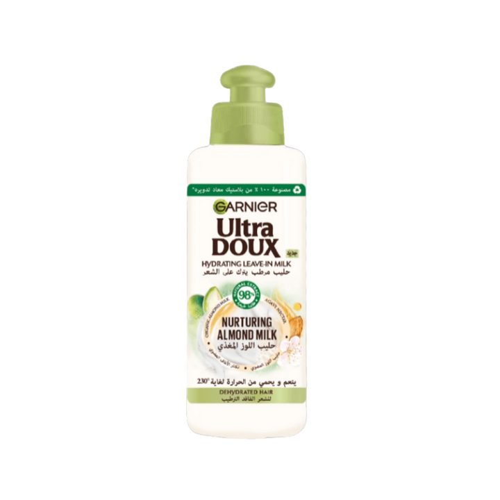 Garnier Ultra Doux Leave-In Cream With Almond Milk  - 200ml | غارنييه الترا دو ليف ان بحليب اللوز - 200 مل