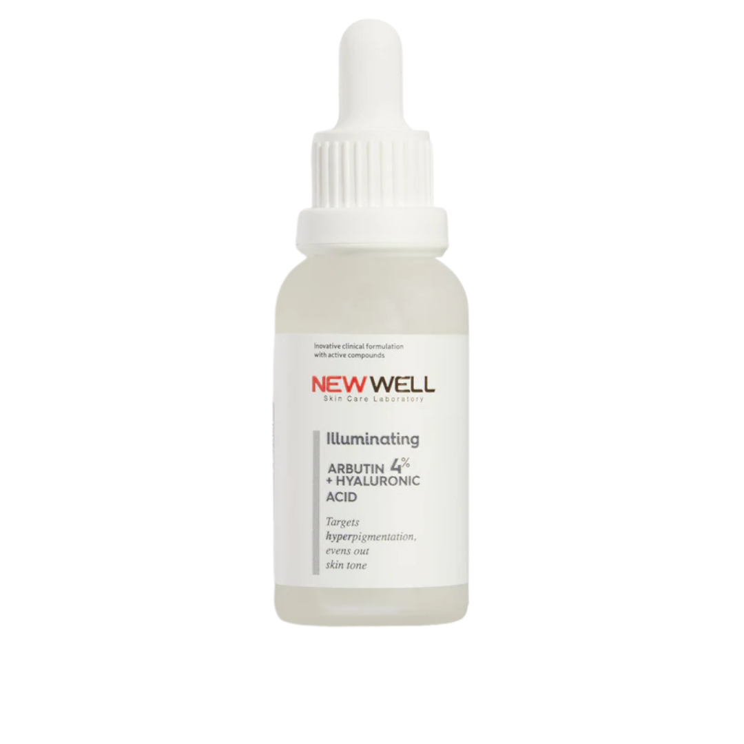 NEW WELL Illuminating Arbutin+Hyaluronic Acid Serum - 30ml | نيو ويل سيروم مفتح للبشرة - 30 مل