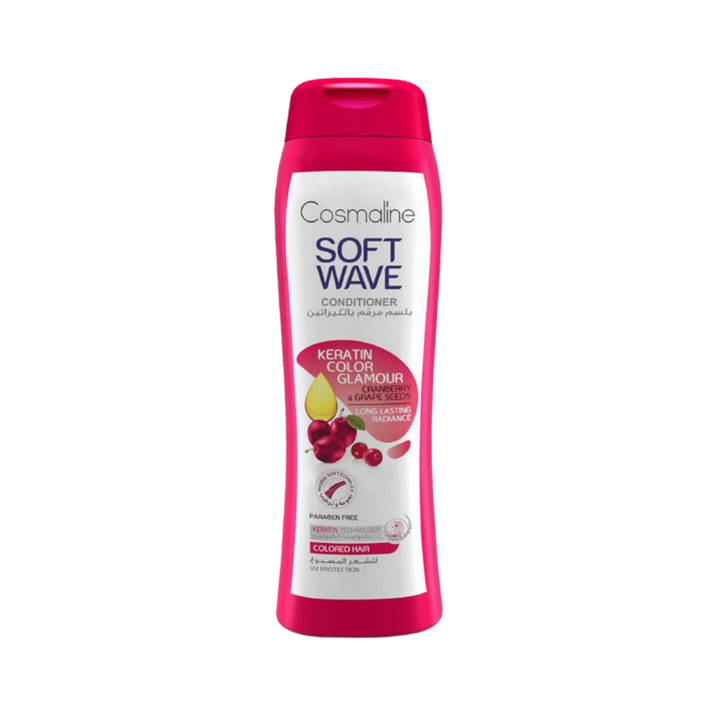 Cosmaline Soft Wave Keratin Color Glamour Colored Hair Conditioner - 400ml |