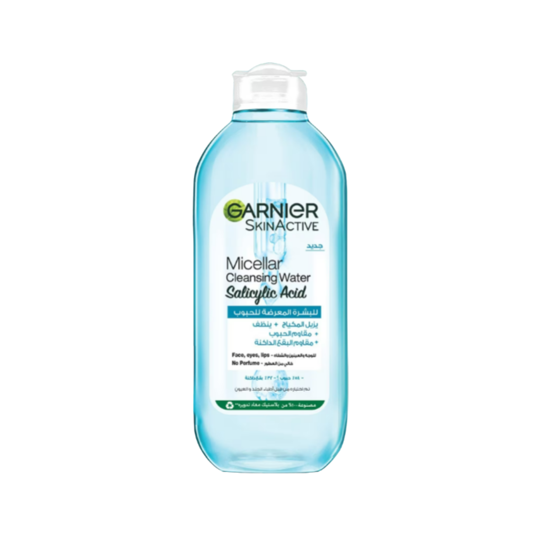 Garnier Micellar Water Salicylic Acid - 400ml | | غارنييه ميسيلار بالسالسليك اسد - 400 مل