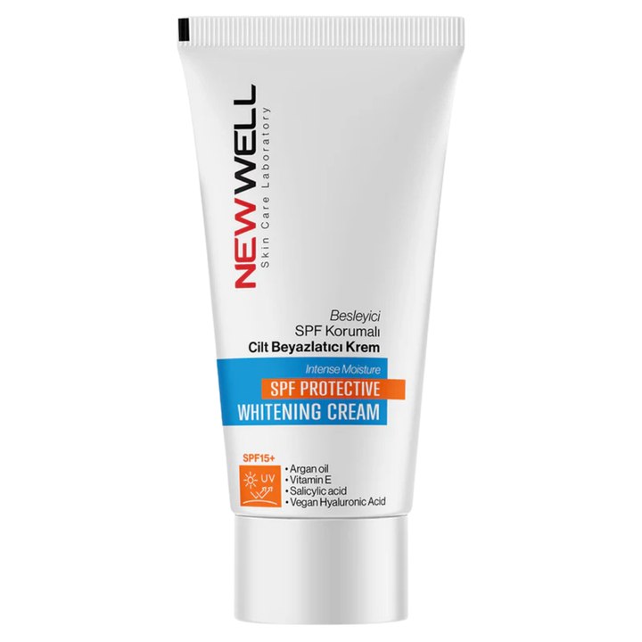NEW WELL SPF Protective Whitening Cream - 50ml | نيو ويل كريم تفتيح الوجه spf15 - 50 مل