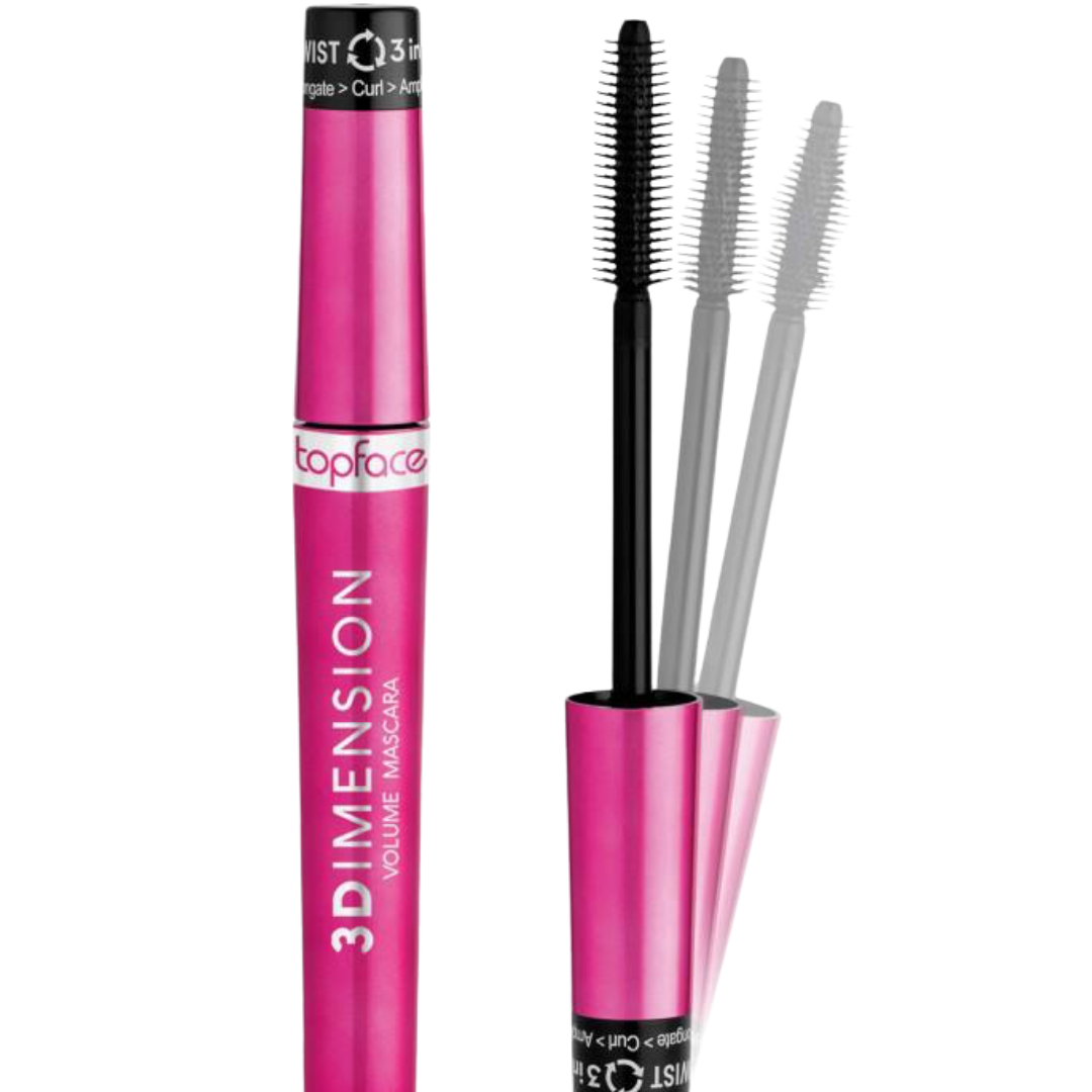 Top Face 3d Dimension Volume Mascara - 8 ml | ماسكارا توبفيس 3 ديمنشن فوليوم – 8 مل