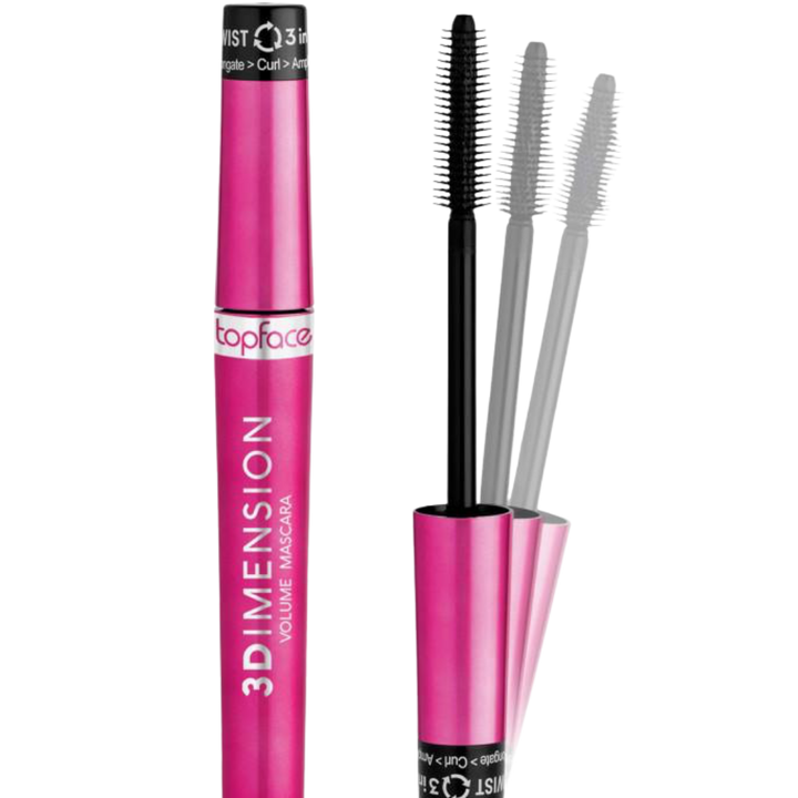 Top Face 3d Dimension Volume Mascara - 8 ml | ماسكارا توبفيس 3 ديمنشن فوليوم – 8 مل