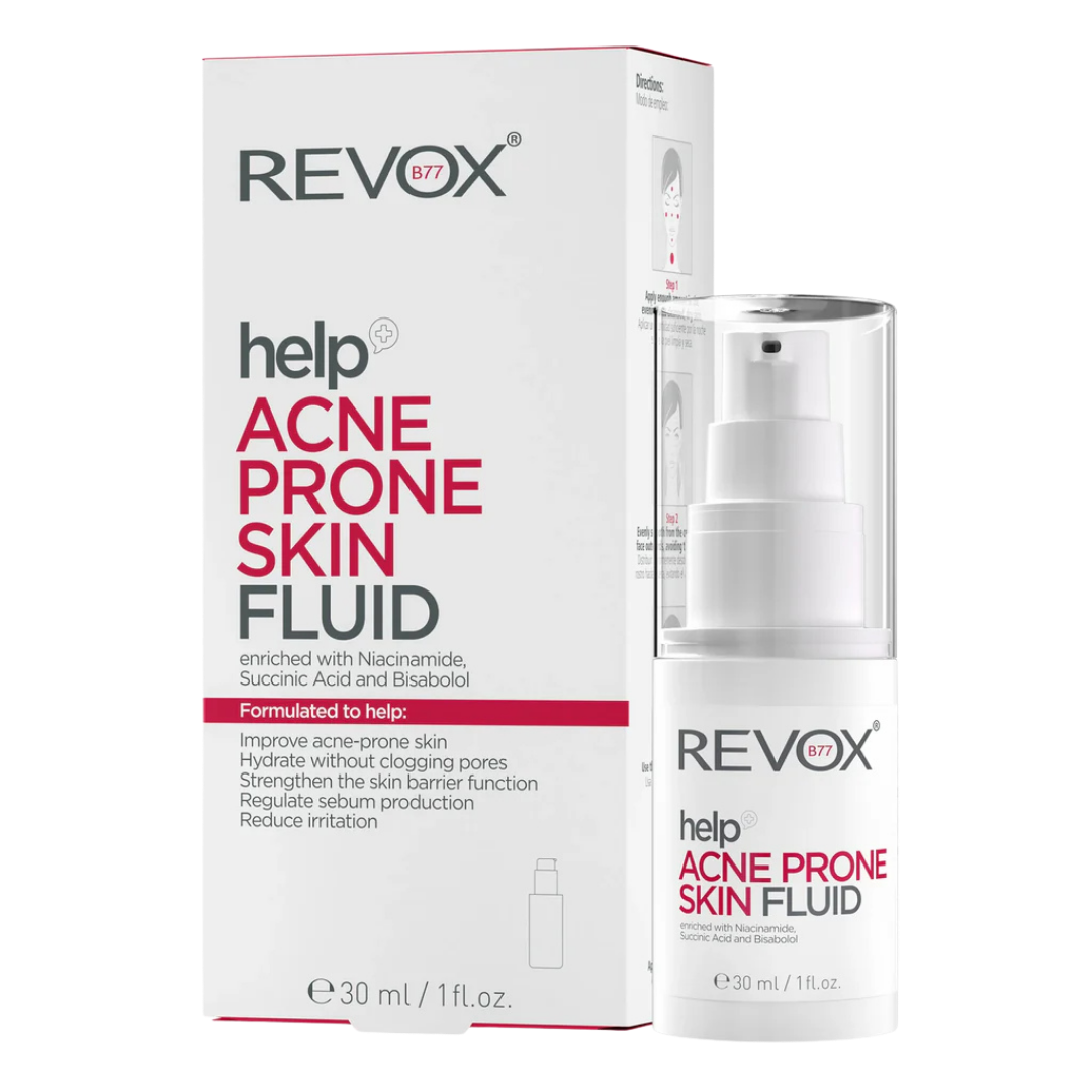 REVOX Acne Prone Skin Fluid - 30ml | ريفوكس سيروم للبشرة المعرضة لحب الشباب - 30 مل