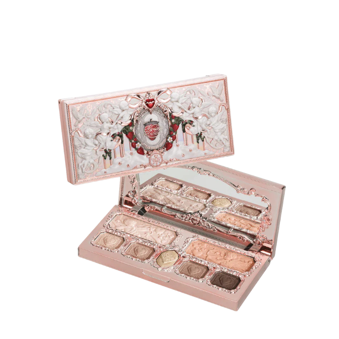 Flower Knows Strawberry Cupid Collection Make-up Palette - 14g | فلاور نوز باليت اي شادو - 14 غرام