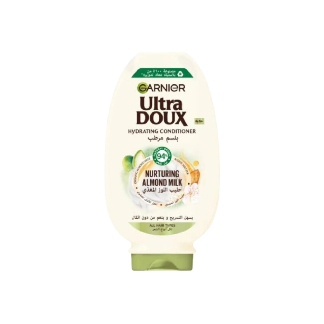 Garnier Ultra Doux Nourishing Almond Milk Conditioner  - 360ml | غارنييه الترادو بلسم معش بحليب اللوز - 360 مل