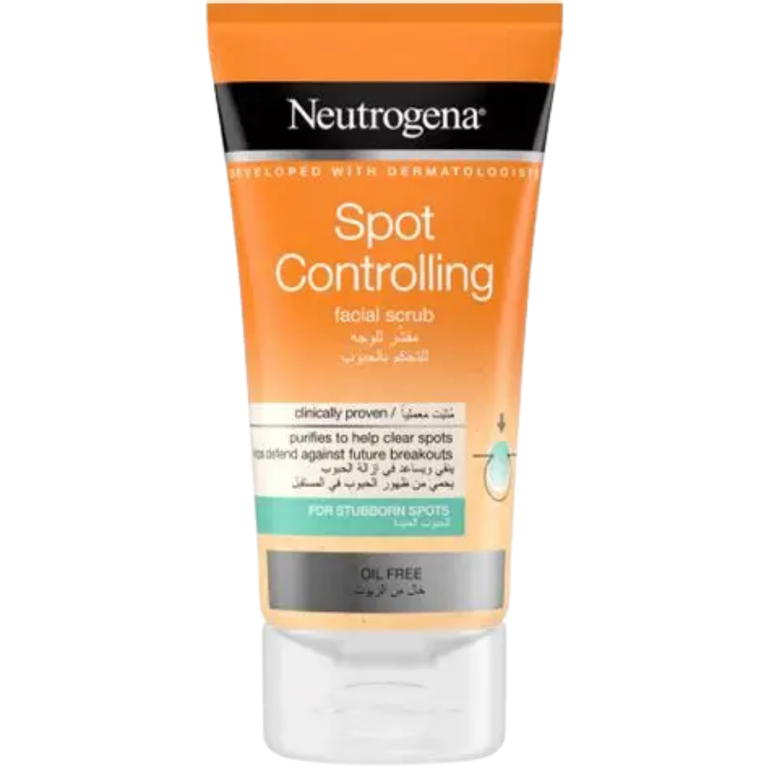 Neutrogena Spot Controlling Facial Scrub Oil Free - 150ml | نتروجينا غسول للوجه خال من الزيوت - 150 مل