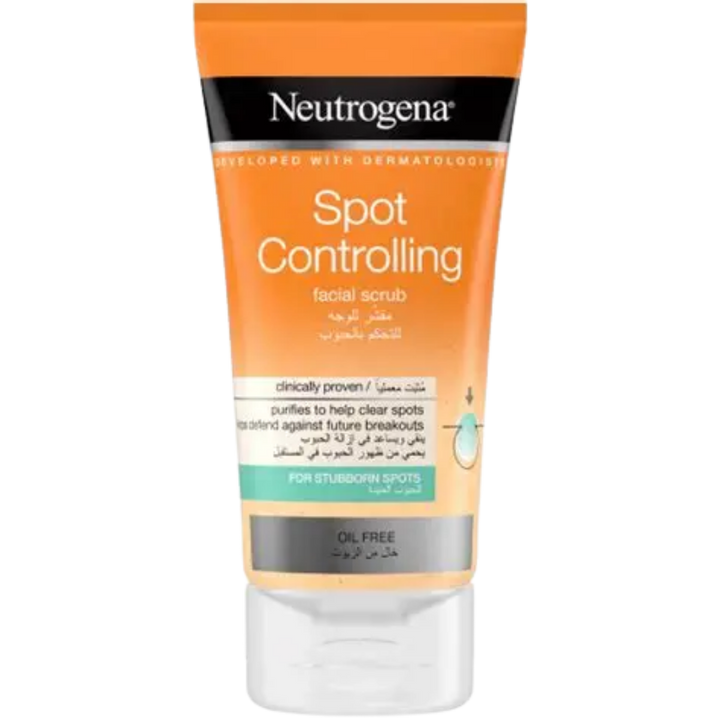 Neutrogena Spot Controlling Facial Scrub Oil Free - 150ml | نتروجينا غسول للوجه خال من الزيوت - 150 مل
