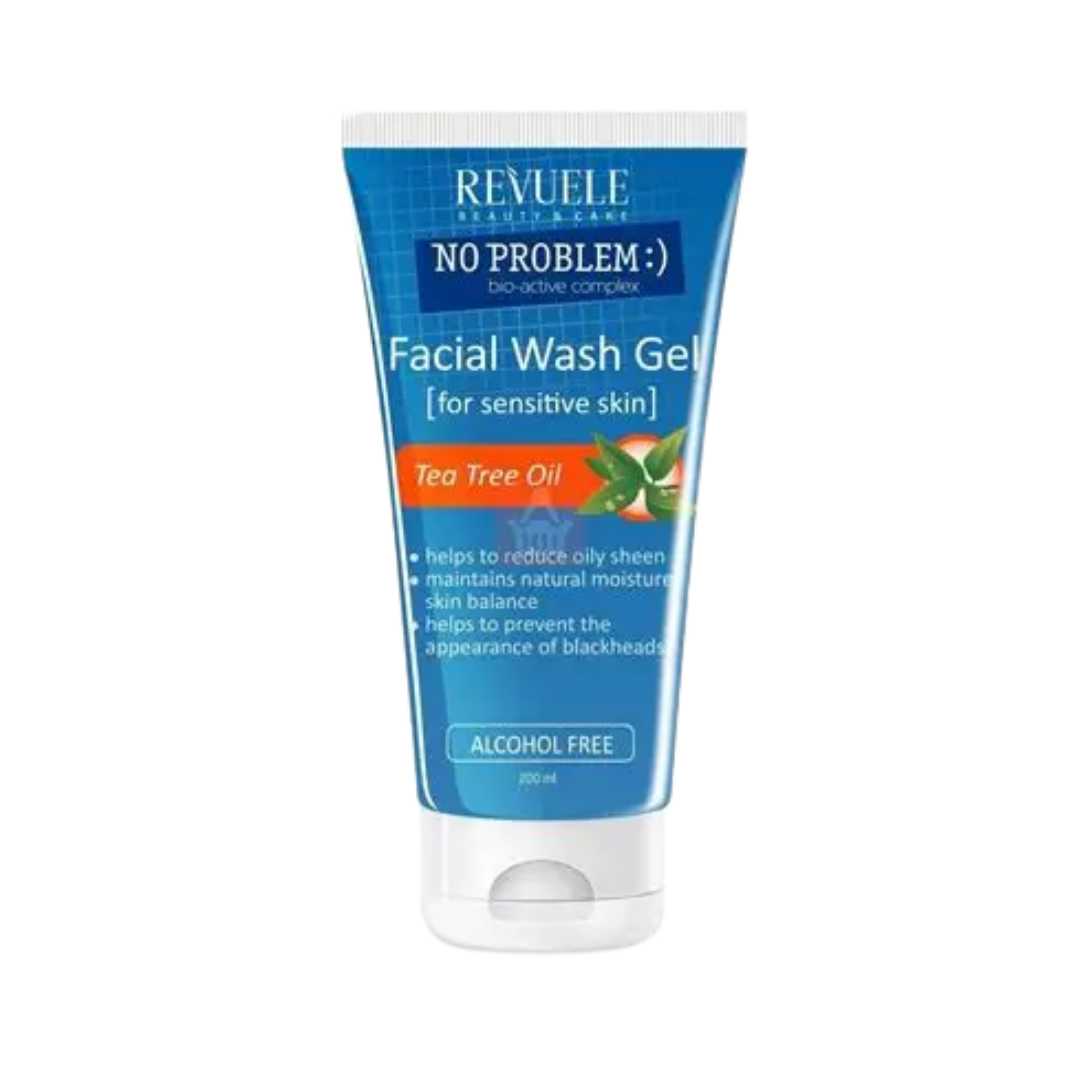 No Problem Gela Şûştina Rûyê Dara Çayê Ji Bo Çermê Hesas - 200ml | Reviol Green Tea Wash - 200 ml