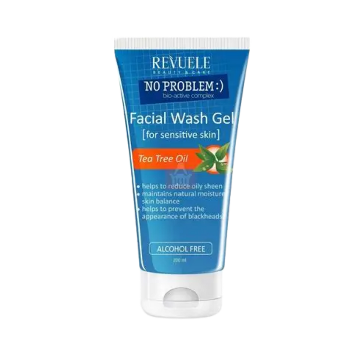 No Problem Gela Şûştina Rûyê Dara Çayê Ji Bo Çermê Hesas - 200ml | Reviol Green Tea Wash - 200 ml