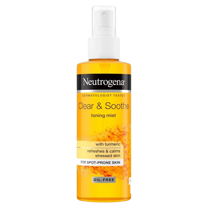 Neutrogena Soothing Clear Mist Toner With Turmeric - 125ml | نتروجينا تونر مهدئ للبشرة بالكركم - 125 مل