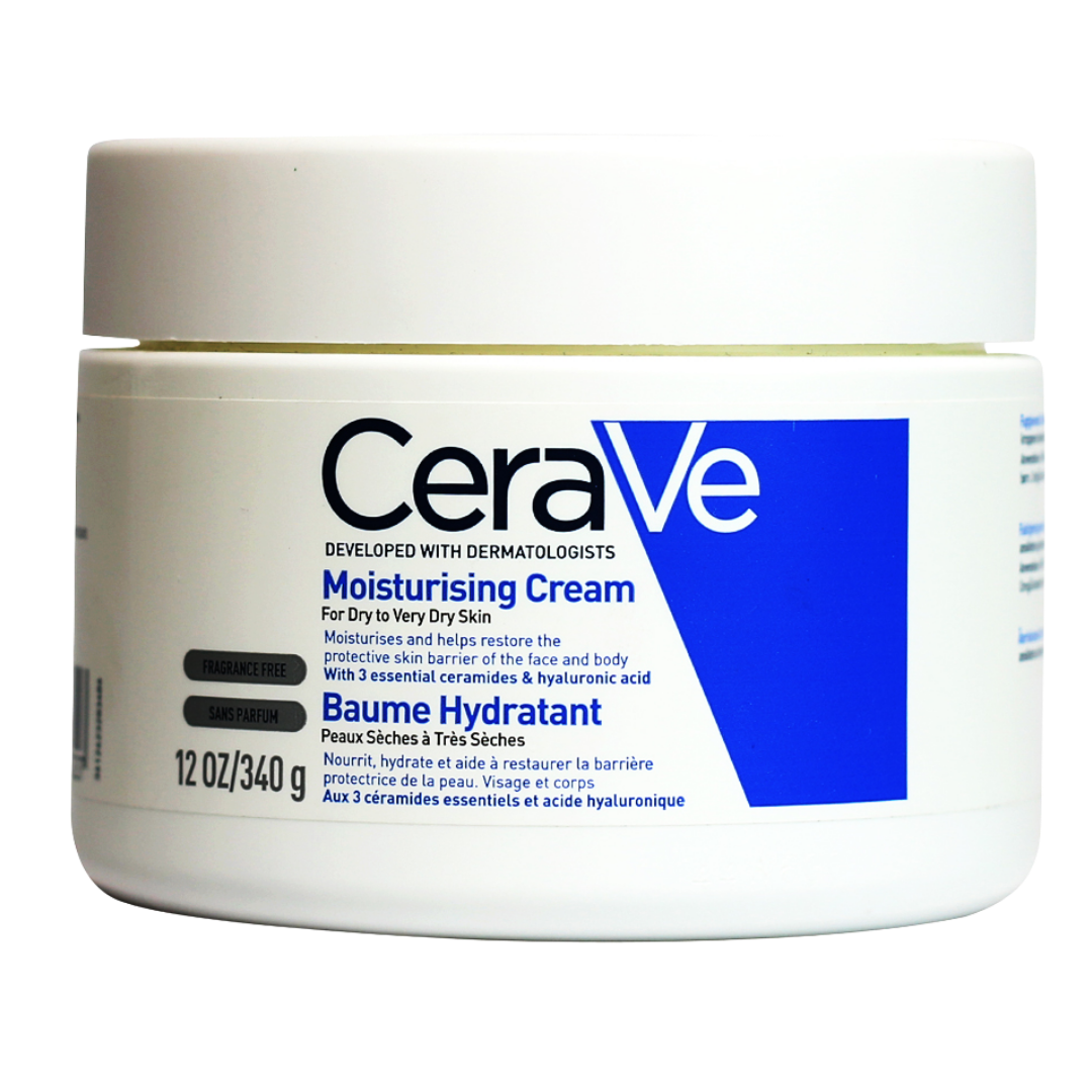 Cerave Moisturizing Cream for Dry Skin with Hyaluronic Acid - 340g | سيرافي كريم مرطب للبشرة الجافة - 340 غرام