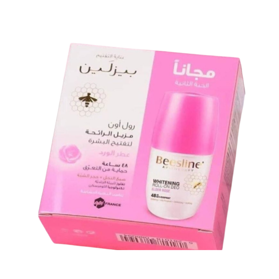 Beesline Whitening Deo Roll On - Elder Rose 1+1 Free Offer |بيزلين ديودوران رول اون لتفتيح البشرة 1+1