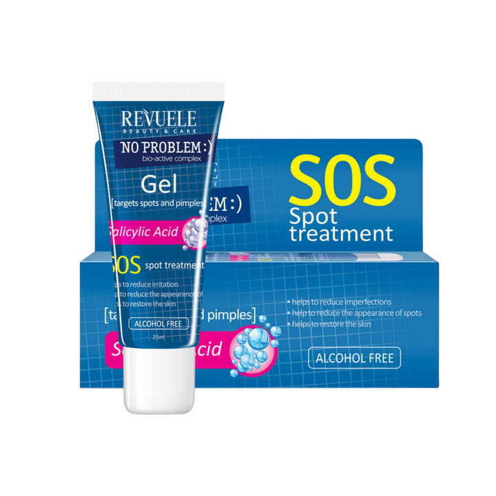 Ji Bo Dijî Pizrik û Pişkê Bi Salîcylic Acid Dermankirina Cihê SOS No Problem - 25ml | Krema dermankirina pizrikan Revolve bi salicylic acid - 25 ml