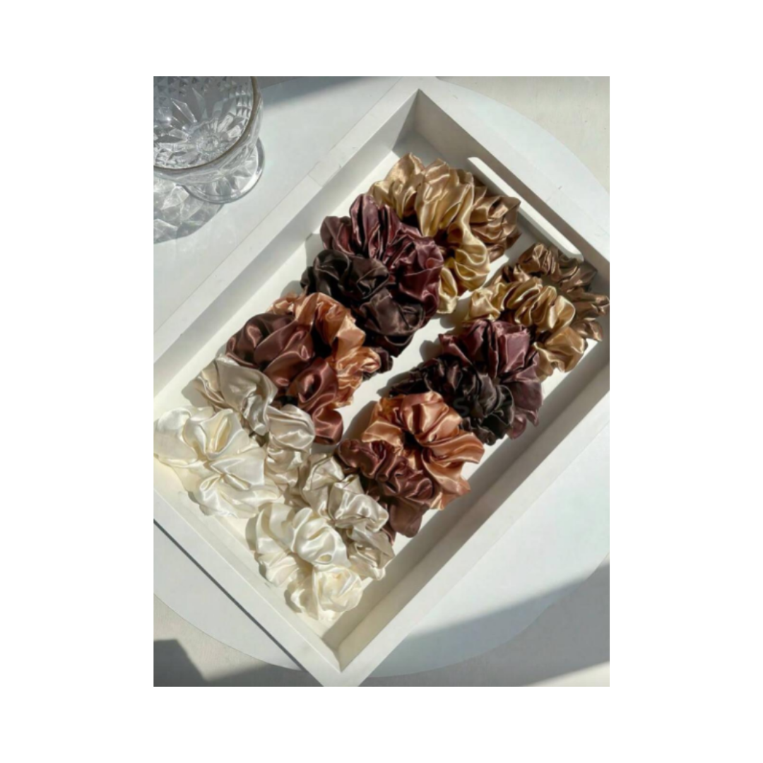 Tools & Cases 16-Piece Satin Hair Tie Set | مجموعة ربطات الشعر - 16 قطعة