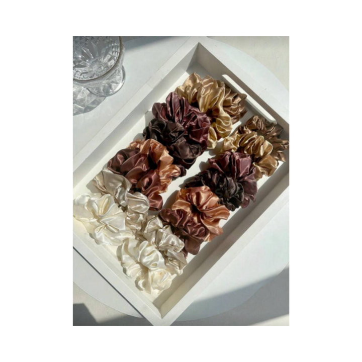 Tools & Cases 16-Piece Satin Hair Tie Set | مجموعة ربطات الشعر - 16 قطعة