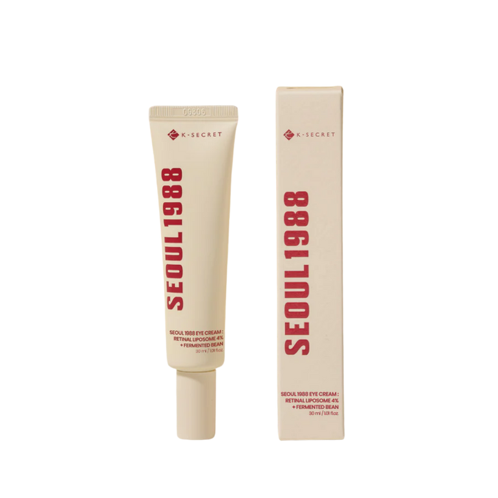 K - SECRET Seoul 1988 Eye Cream : Retinal Liposome 4% + Fermented Bean - 30ml | ك سيكريت سيول كريم العين بالريتينال - 30 مل