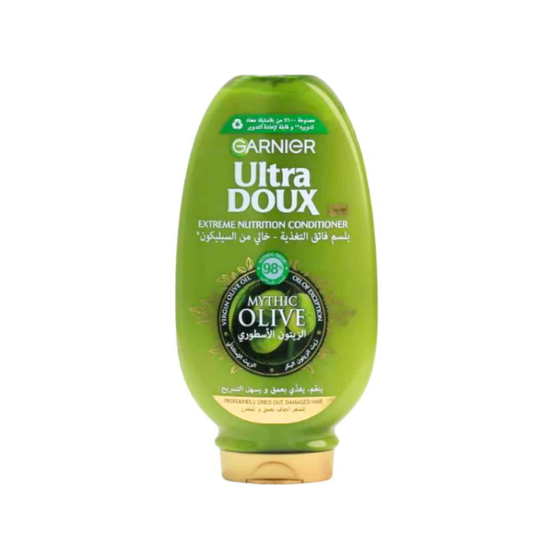 Garnier Ultra Doux Mythic Oil Conditioner - 360ml | غارنييه بلسم زيت الزيتون - 360 مل