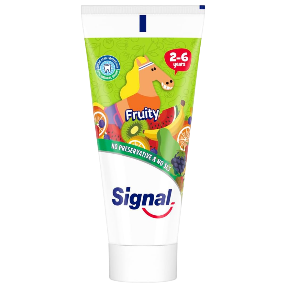 Signal Toothpaste Fruity 2-6years - 50ml | سكنال معجون أسنان للأطفال من عمر 2-6 سنوات - 50 مل