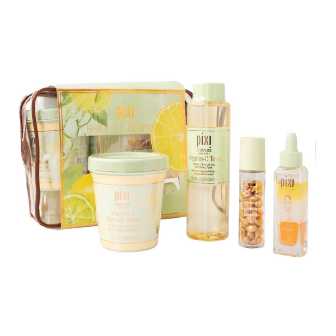 Pixi Bright & Beaming Kit - 4pcs | بيكسي مجموعة العناية بالبشرة - 4 قطع