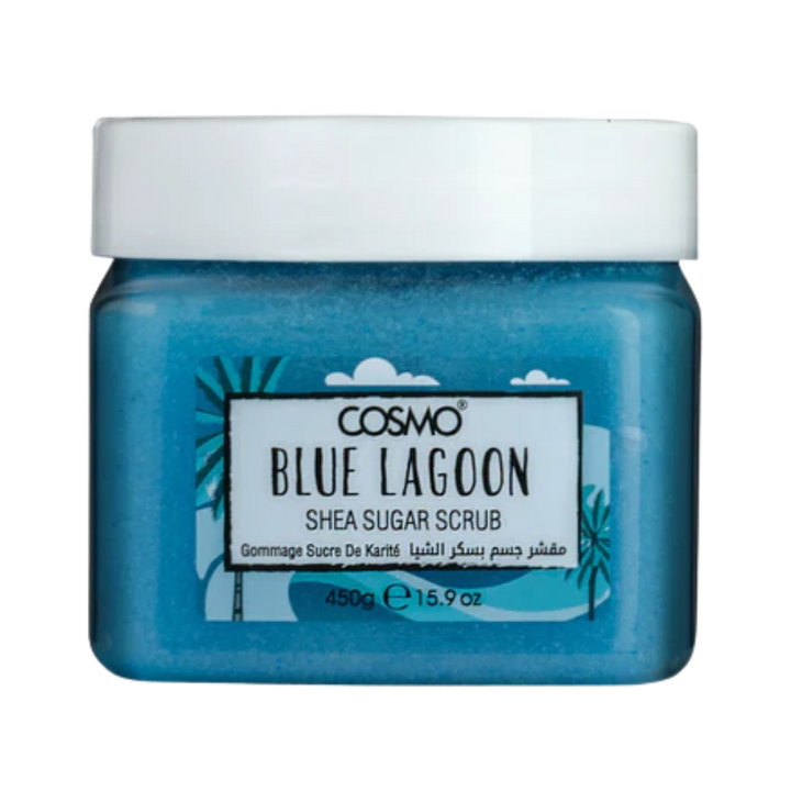 COSMO Blue Lagoon Shea Sugar Scrub - 450g | كوزمو مقشر الجسم بالشيا و حبيبات السكر - 450 غرام