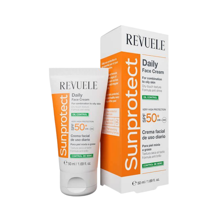 Revuele Sunprotect Oil Control Face Cream  SPF 50+ - 50ml | ريفويل واقي شمس للبشرة الدهنية - 50 مل
