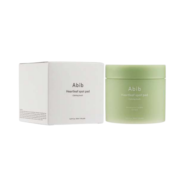 Abib Heartleaf Spot Pad Calming Touch - 80 pads | ابيب وسادات مهدئة للبشرة بمستخلص نبات القلب - 80 قطعة