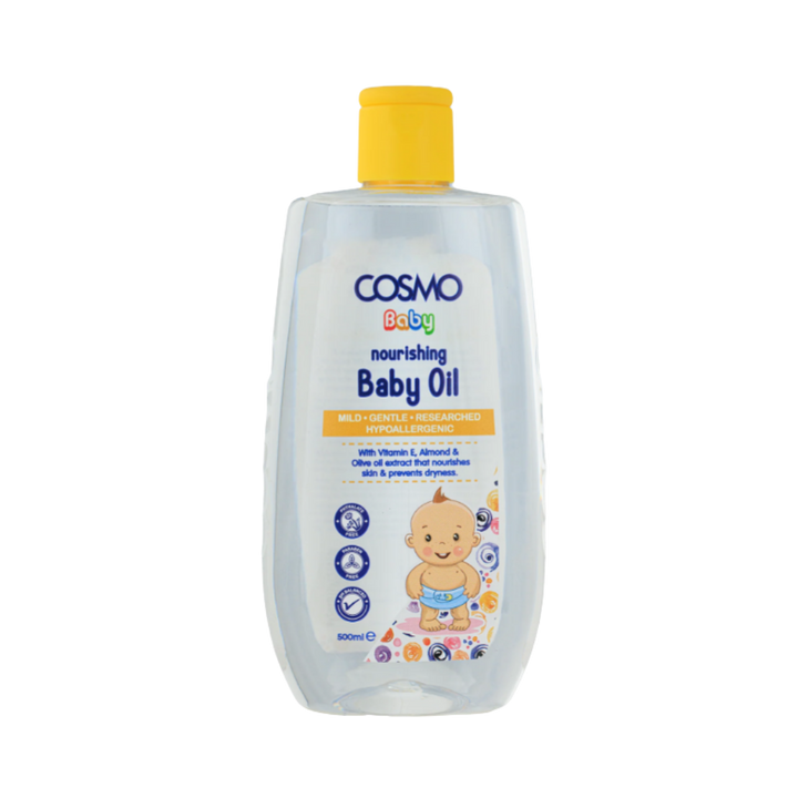 COSMO Nourishing Baby Oil - 500ml | كوزمو زيت الأطفال المغذي للجسم - 500 مل