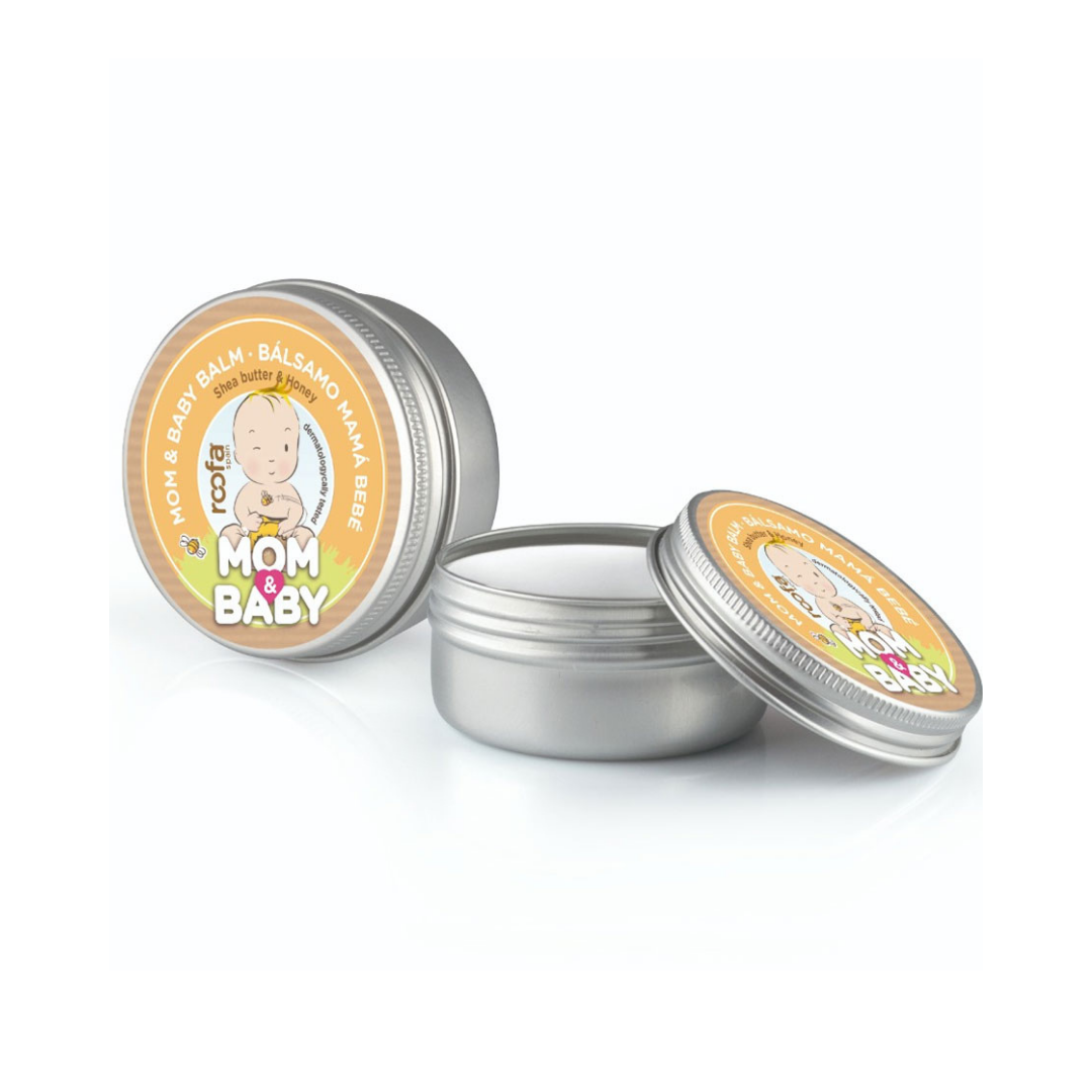 Roofa Mom & Baby Balm Balsamo Mama Bebe - 50 ml |  روفا بلسم الام والطفل بزبدة الشيا-50 مل