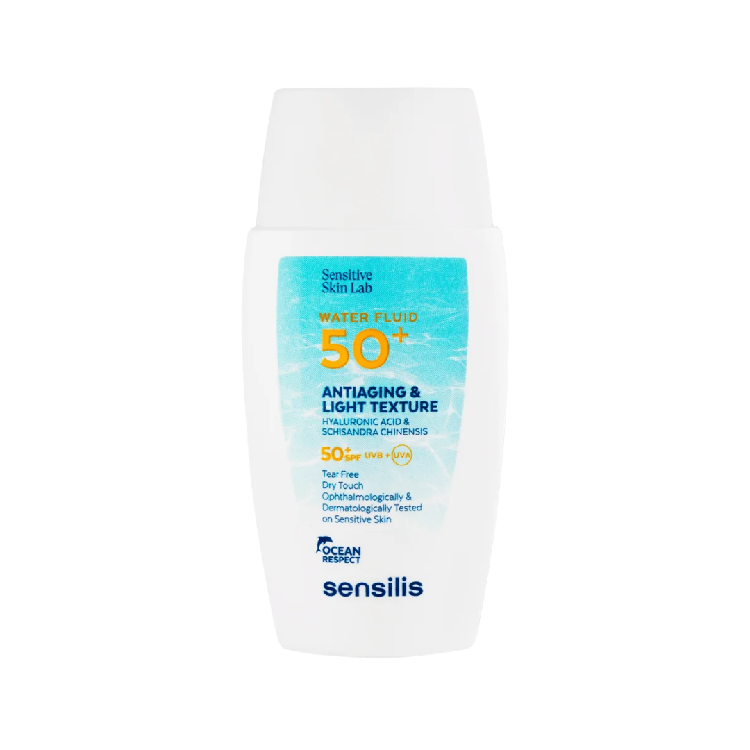 Sensilis Sun Water Fluid 50+ Antiaging & Light Texture - 40ml | سينسيليس واقي شمسي بتركيبة خفيفة ومرطبة - 40 مل