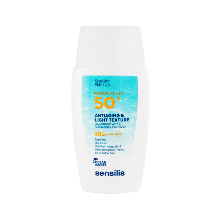 Sensilis Sun Water Fluid 50+ Antiaging & Light Texture - 40ml | سينسيليس واقي شمسي بتركيبة خفيفة ومرطبة - 40 مل
